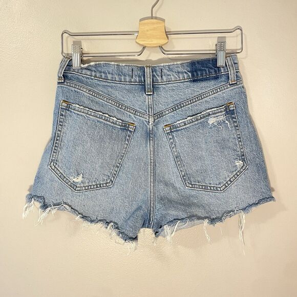 Abercrombie And Fitch Women’s The Mom Short High Rise Sz 4 - Picture 3 of 4